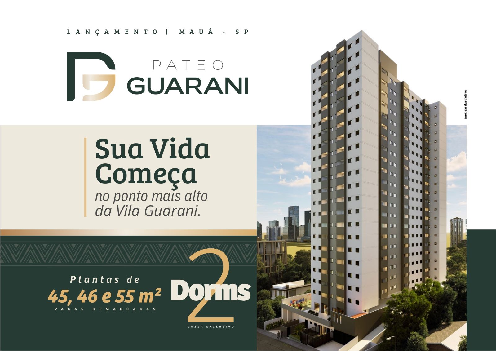 Apartamento novo à venda na Vila Guarani, Mauá